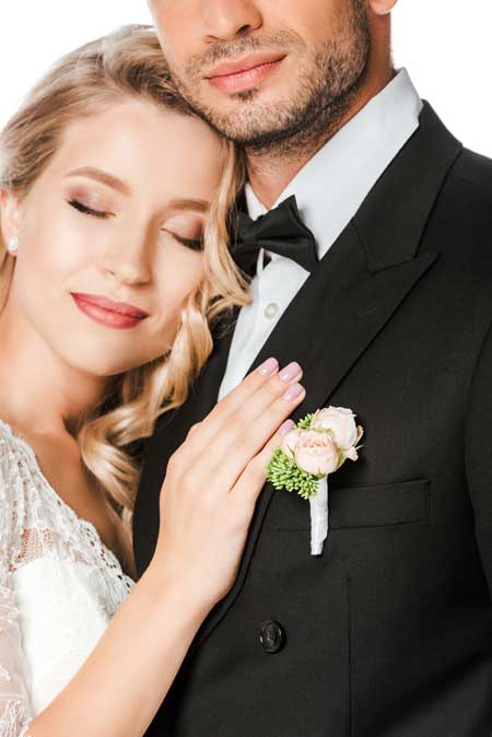 Hochzeitsfografie eines Brautpaares (de.depositphotos.com)