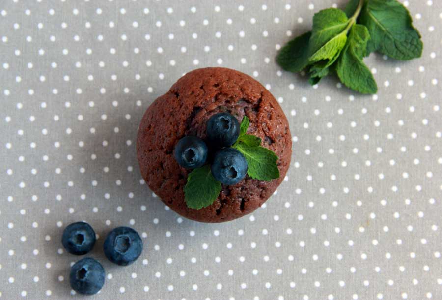 Food-Fotografie eines Muffins mit Blaubeeren (de.depositphotos.com)