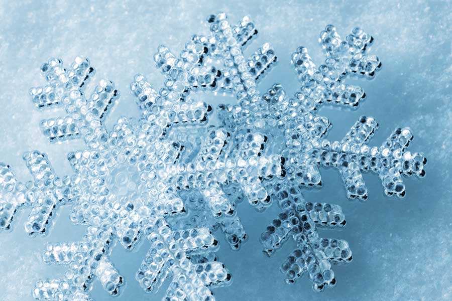 Schneeflocken - Strukturen im Schnee und Eis (de.depositphotos.com)